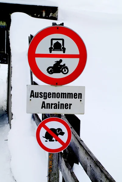 Austria, signos de prohibición —  Fotos de Stock