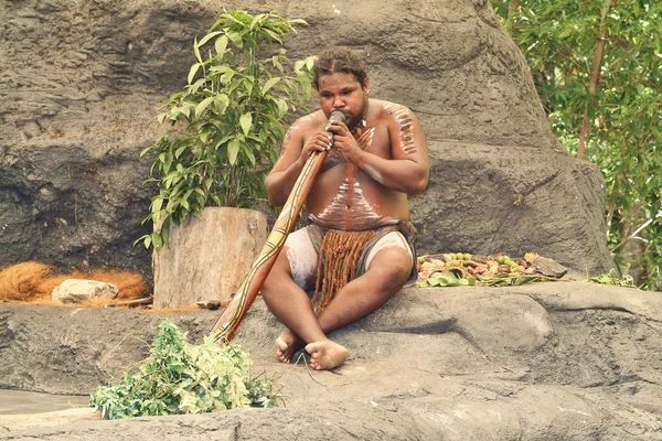 Australia, Aborigines, Didgeridoo — Stock Photo, Image