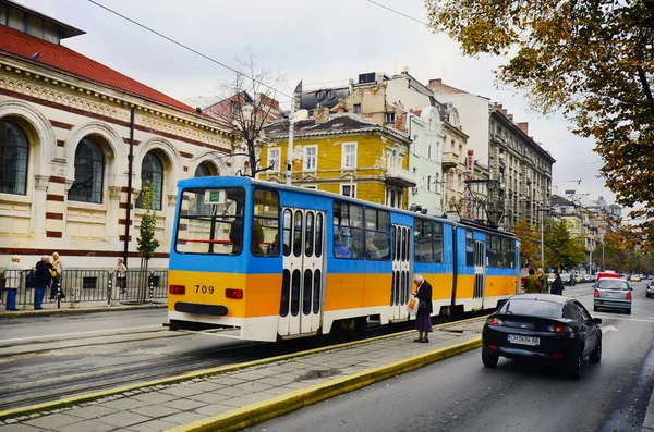 Bulgária, Sofia, eléctrico público — Fotografia de Stock