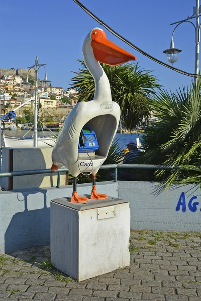 Řecko, Kavala, telefon — Stock fotografie