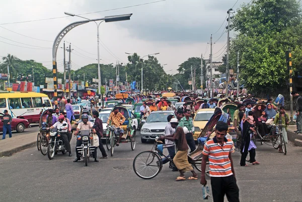 Bangladesh, Dacca, traffico — Foto Stock