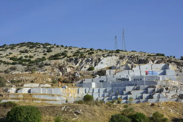 Yunanistan, mermer madencilik — Stok fotoğraf