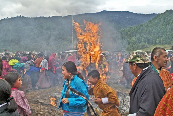 Ásia, Butão, Bumthang — Fotografia de Stock