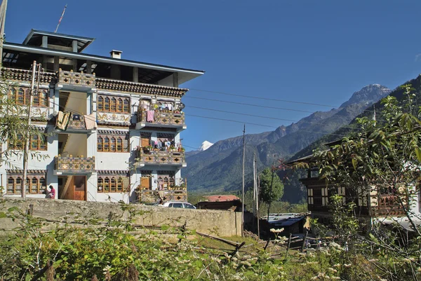 Bhútán, Paro, domov — Stock fotografie