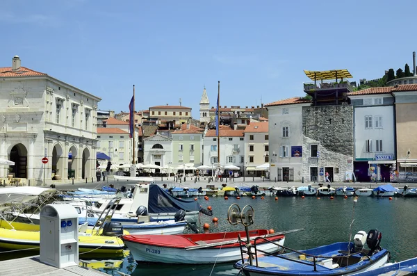 Piran Slovinsko, Istrie, — Stock fotografie