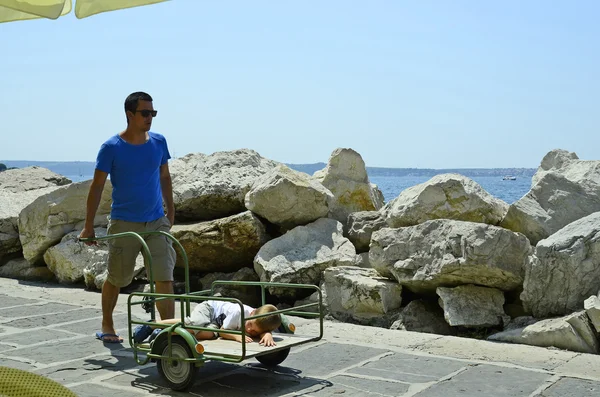 Slovenya, Piran, taşıma — Stok fotoğraf