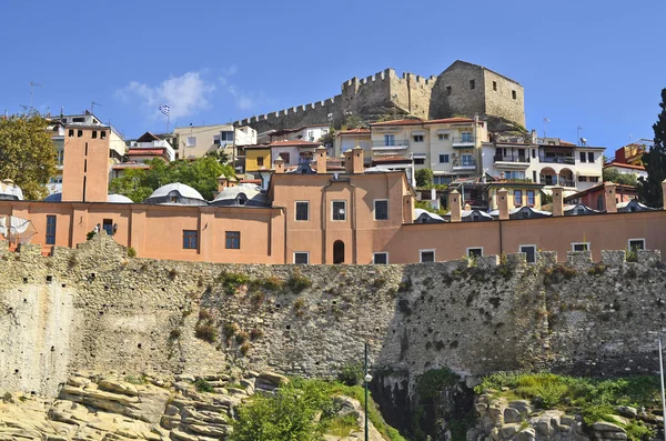 Grecia, Kavala, Imaret e castello — Foto Stock