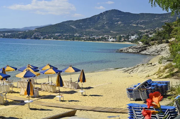 Grekland, kavala, palio beach — Stockfoto