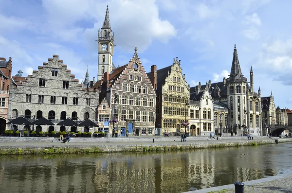 Belgium, Ghent, Graslei — Stock Photo, Image