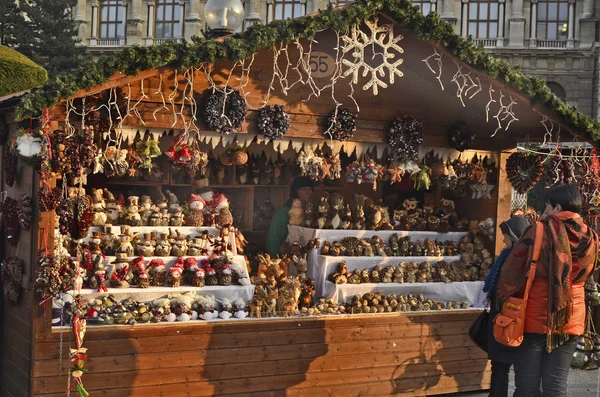 Австрия, Рождественский рынок — стоковое фото