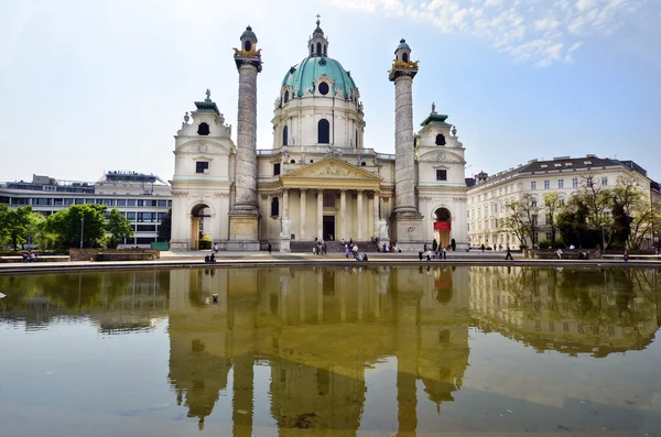 Rakousko, Vídeň, karlskirche — Stock fotografie