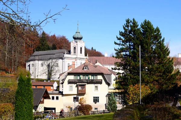 Avusturya Mariahilfberg Gutenstein Yakınlarındaki Mezrası Güney Avusturya Bir Seferberlik Manastırı — Stok fotoğraf