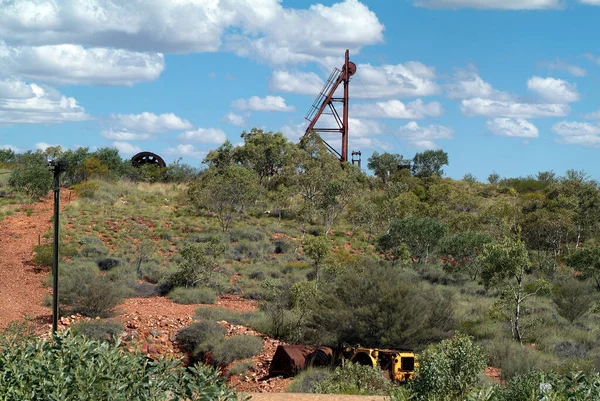 Avustralya Tennant Creek Kuzey Bölgesi Ndeki Eski Altın Madeninden Ekipmanlar — Stok fotoğraf