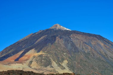 İspanya, Kanarya Adaları, Tenerife, Teide Montain ve teleferiğinin zirvesindeki Teide Ulusal Parkı