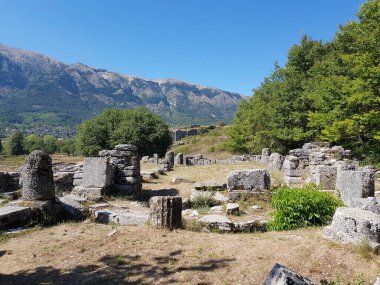 Yunanistan, Epirus, antik Dodoni 'de harabeler