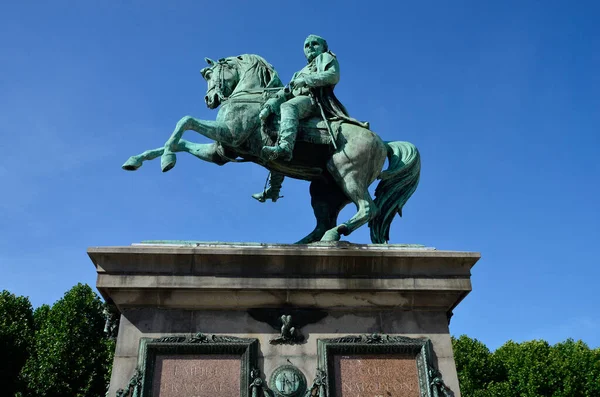 Rouen France June 2011 Equestrian Monument Napoleon Bonaparte — Stock Photo, Image