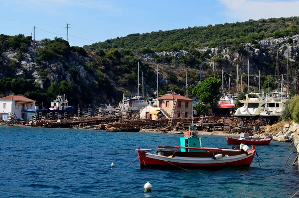 Grecia Pelion Muelle Agia Kiriaki —  Fotos de Stock