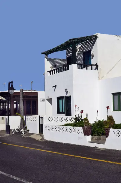 Spanya Kanarya Adası Ocak 2012 Lanzarote Deki Küçük Golfo Köyünde — Stok fotoğraf