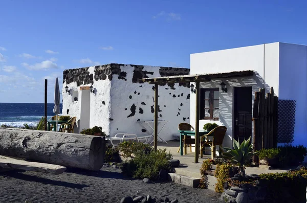 Španělsko Lancarote Domy Jménem Finca Golfo Lanzarote Ostrov Preferovanou Zimní — Stock fotografie