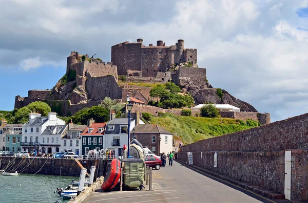 Jersey Wielka Brytania Czerwca 2011 Zamek Mont Orgueil Aka Gorey — Zdjęcie stockowe