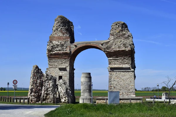 Αυστρία Δημόσιο Heidentor Άλλως Heathens Gate Είναι Καταστροφή Μιας Ρωμαϊκής — Φωτογραφία Αρχείου