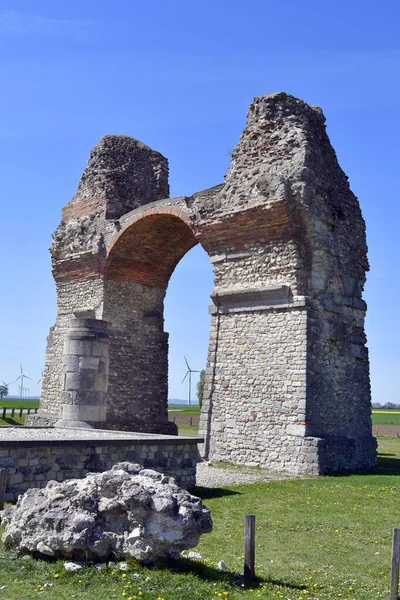 Austria Public Heidentor Aka Heathens Gate Ruin Roman Triumphal Arch — Stock Photo, Image