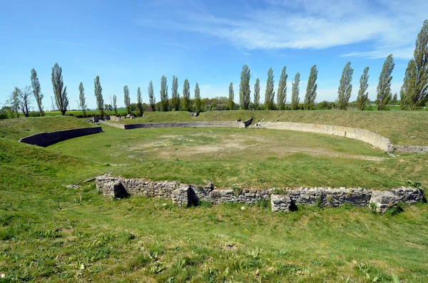 Austria Ancient Amphitheater Former Legionary Fortress Carnuntum Former Danube Limes — Stock Photo, Image