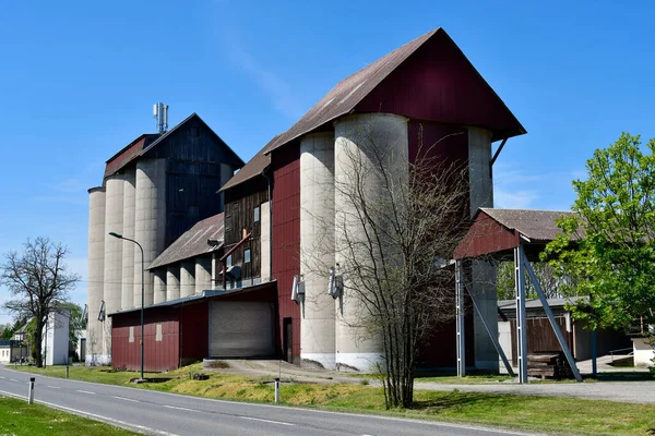 Áustria Silos Armazenagem Uma Cooperativa Agrícola Pequena Aldeia Gerhaus Baixa — Fotografia de Stock