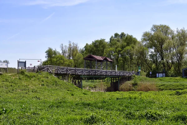 Andau Austria Mayo 2021 Paso Fronterizo Reconstruido Puente Histórico Andau —  Fotos de Stock