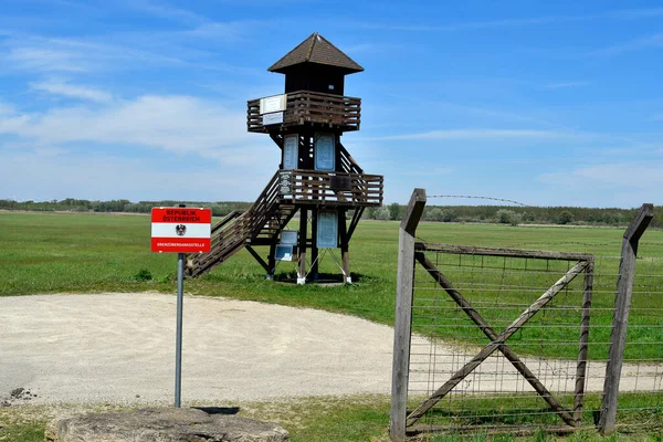 Andau Austria Maggio 2021 Torre Panoramica Valico Frontiera Con Resti — Foto Stock