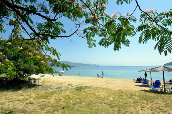 Nea Iraklitsa Greece June 2021 Unidentified People Enjoy Summer Day — Stock Photo, Image