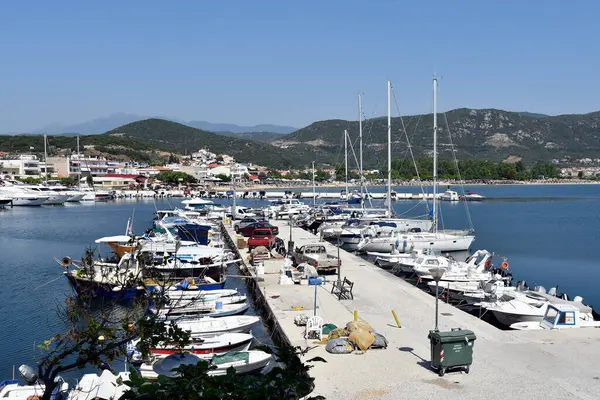 Iraklitsa Grecia Junio 2021 Diferentes Yates Barcos Puerto Deportivo Mar — Foto de Stock