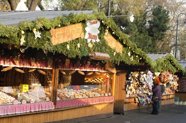 Austria, christmas market in vienna — Stock Photo, Image