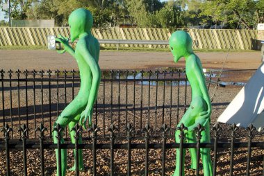 Australia, Aliens in Wycliffe Well clipart