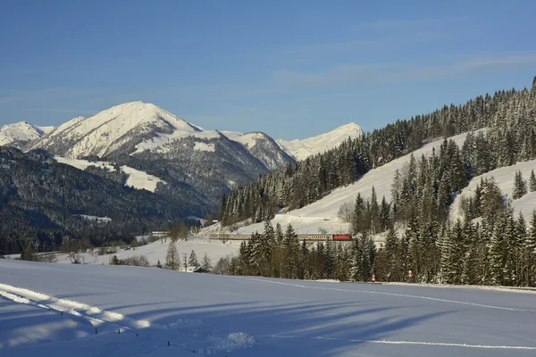 Østrig, vinter - Stock-foto