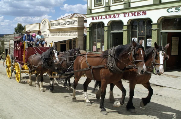 Australië, Vic, Ballarat, Sovereign Hill, — Stockfoto