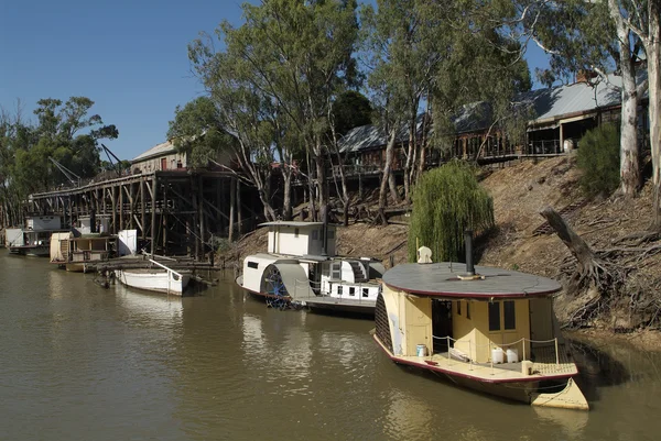 Australia, wiosło stemers w Echuca — Zdjęcie stockowe