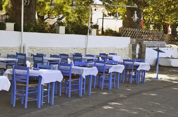 Grekland, interiör av grekisk restaurang — Stockfoto