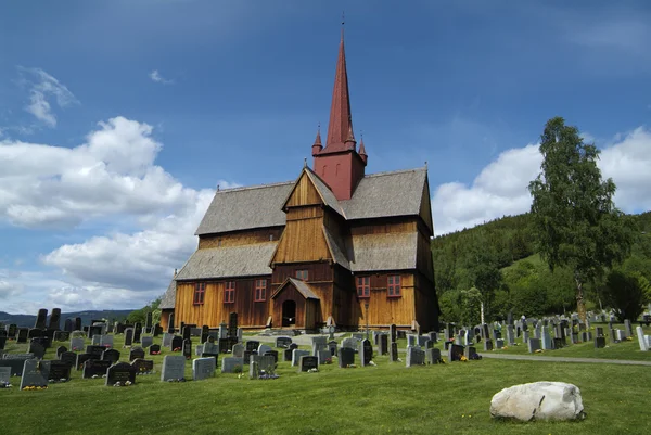 Noorwegen, ringebu staafkerk — Stockfoto