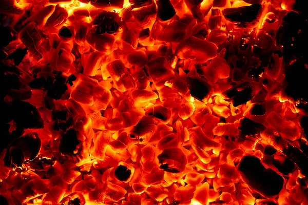 Yangından Tutuşan Odunlardan Kömürlerden Arkaplan — Stok fotoğraf