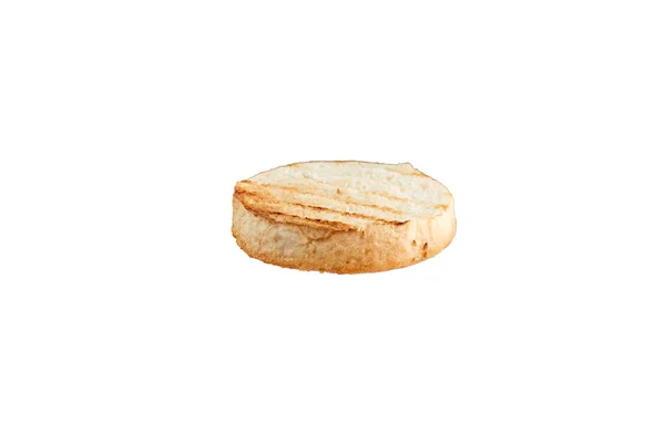 Hamburger Cheeseburger Broodje Een Witte Achtergrond — Stockfoto