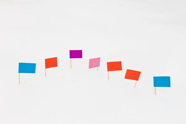 Bayrak işaretçiler. Konum işaretçisi sembolleri