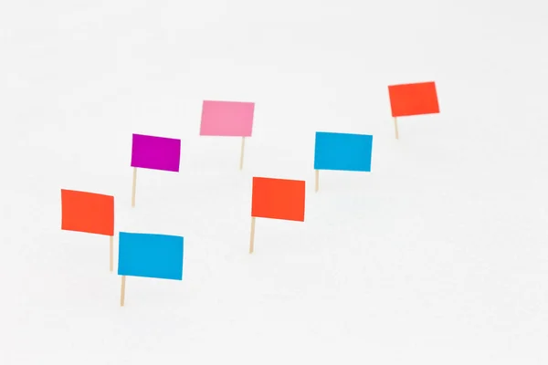 Bayrakları kümesi. Konum işaretçisi sembolleri