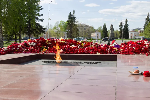 Mayıs büyük zafer, İkinci Dünya Savaşı Zafer Kutlamaları 9 gün sonra karanfil çiçek karşı sonsuz ateşi