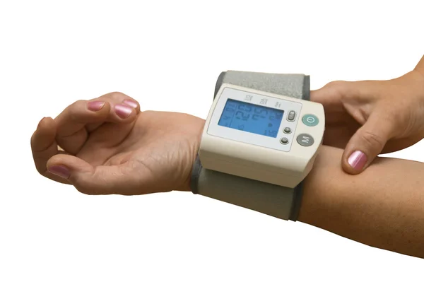 Arterial blood pressure measuring Royalty Free Stock Photos