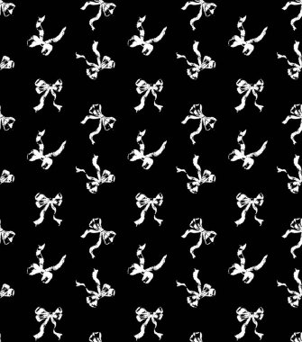 Beyaz Boyalı Efekt Yay Kusursuz Desensiz Döndürme Yazdırma