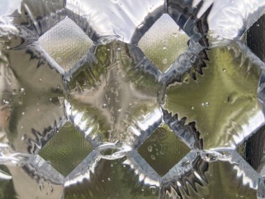 Su dolu buz küpü torbasının arka planı