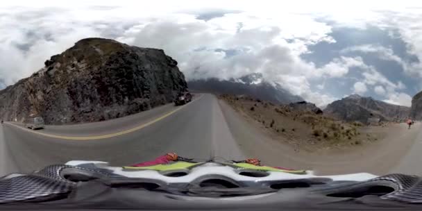 Los Yungas Paz Bolivya Eylül 2018 360 Sokak Taki Dağ — Stok video