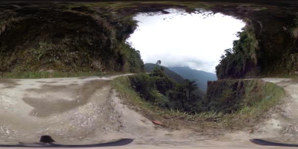 Los Yungas Paz Bolivia Settembre 2018 360 Degree View Young — Video Stock