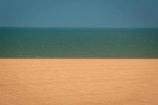 Sabbia Mare Cielo Texture Colori Diversi Che Fanno Sfondo — Foto Stock